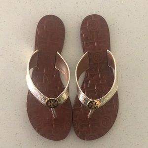 Tory Burch Thora Metallic Sandal Brand New